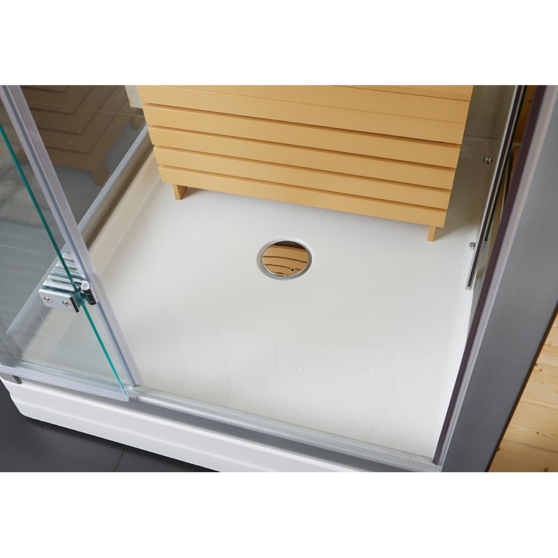 Combi Sauna Infrarouge Douche Hammam Boreal® IRH-180D - Droite