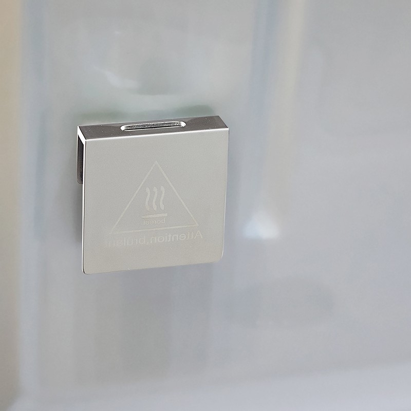 Combi Sauna Infrarouge Douche Hammam Boreal® IR-H 180G - Gauche