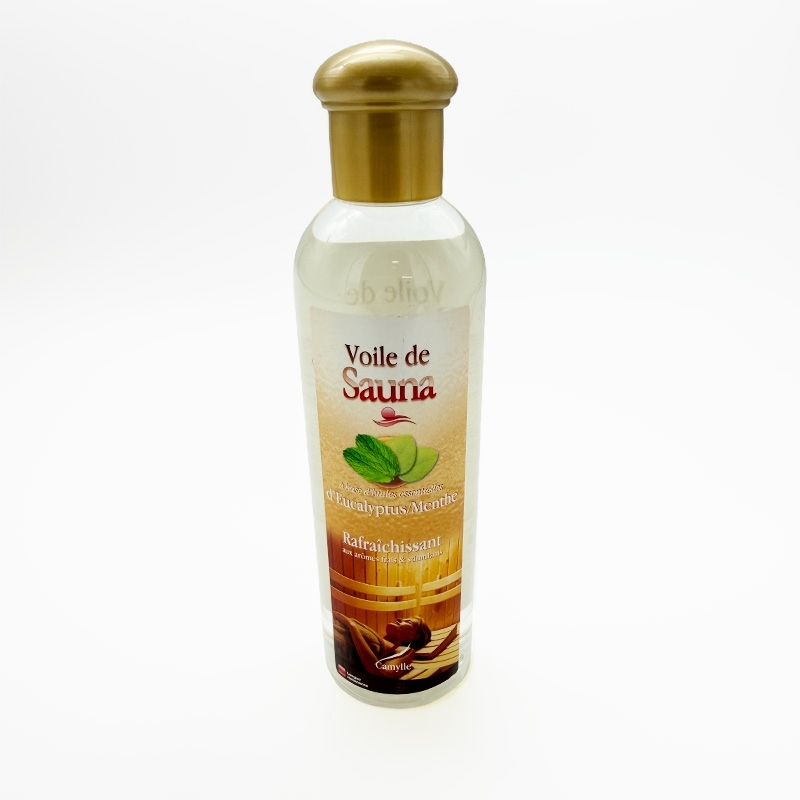 Huiles essentielles Eucalyptus - Aromathérapie -Voile de Sauna - Camylle