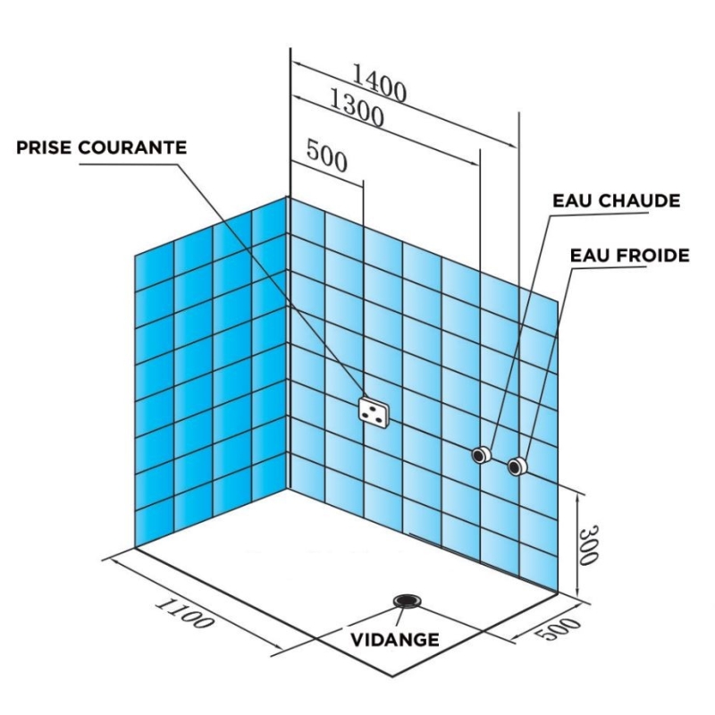 Baignoire Balneo ARCHIPEL® Zen'Spa Solo Gauche 190x100