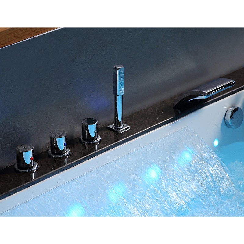 Baignoire balneo Thérapeutique ALTESS BLACK 180 2 places ARCHIPEL® - 180x90