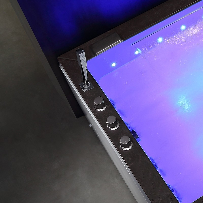 BAIGNOIRE BALNEO LORD DUO 2 PLACES ARCHIPEL® 185X120 - GAUCHE