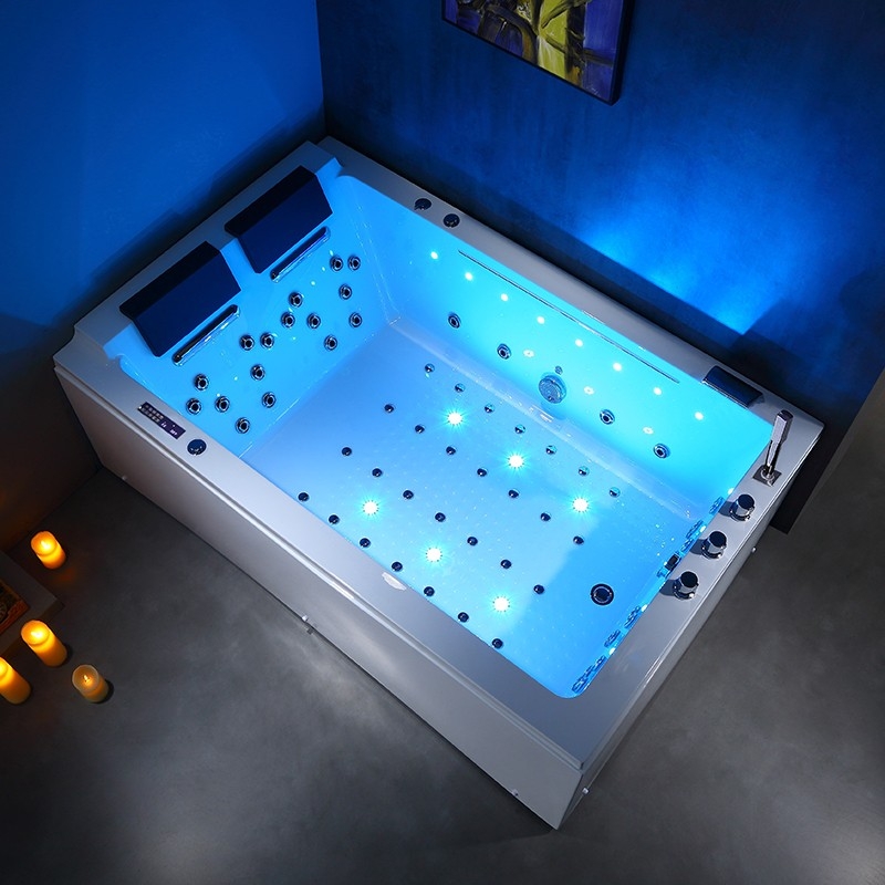 BAIGNOIRE BALNEO LORD DUO BLANC 2 PLACES ARCHIPEL® 185X120 - DROITE