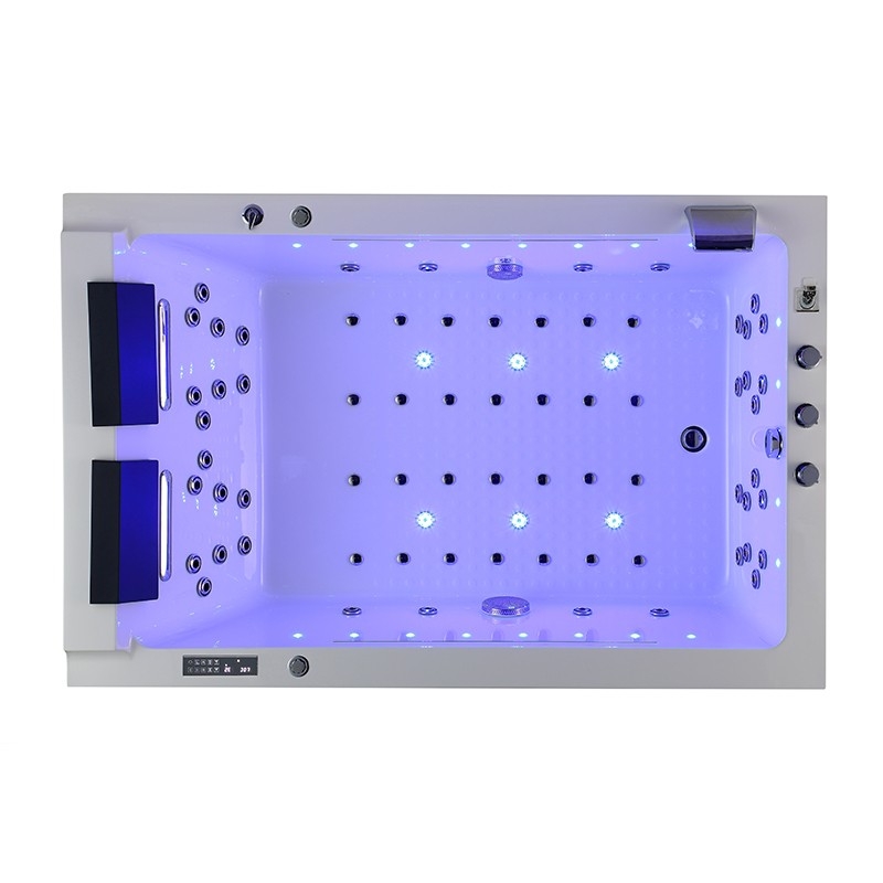 BAIGNOIRE BALNEO LORD DUO BLANC 2 PLACES ARCHIPEL® 185X120 - DROITE