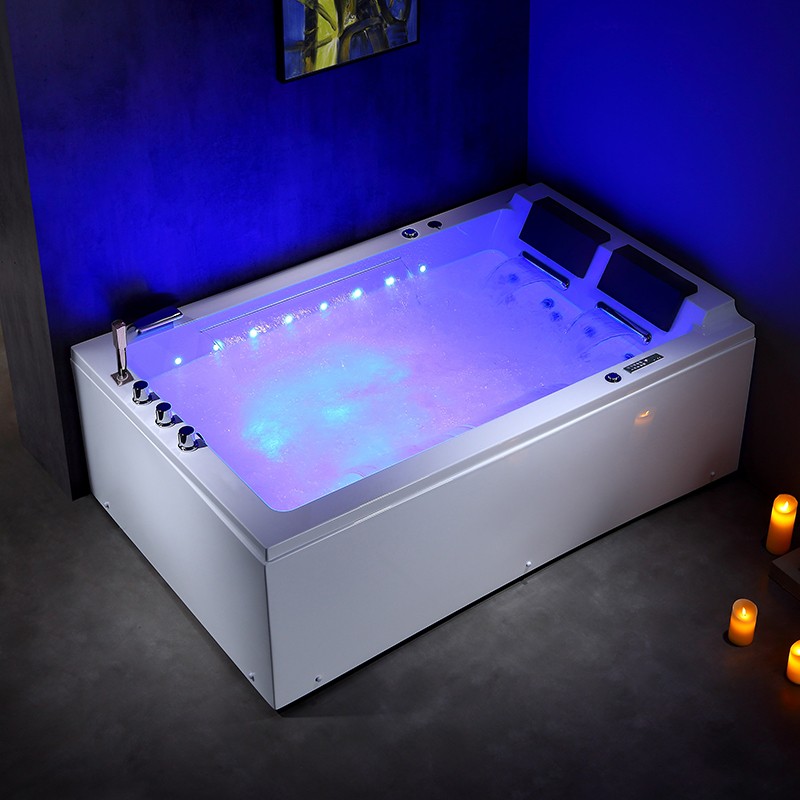 BAIGNOIRE BALNEO LORD DUO BLANC 2 PLACES ARCHIPEL® 185X120 - GAUCHE