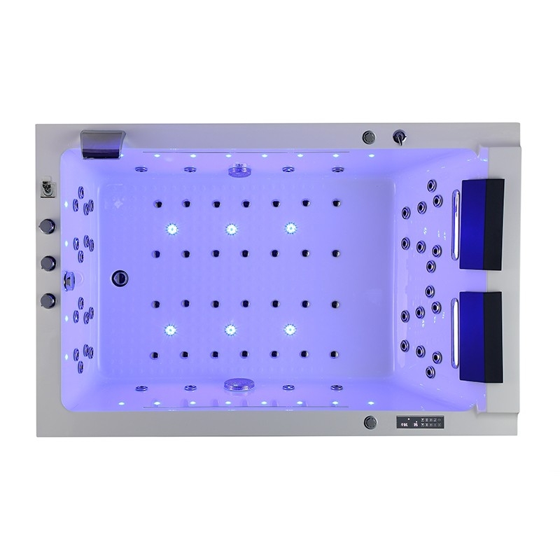 BAIGNOIRE BALNEO LORD DUO BLANC 2 PLACES ARCHIPEL® 185X120 - GAUCHE