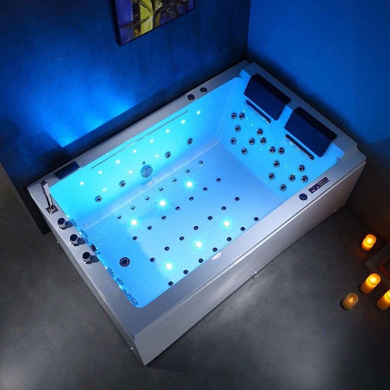 BAIGNOIRE BALNEO LORD DUO BLANC 2 PLACES ARCHIPEL® 185X120 - GAUCHE