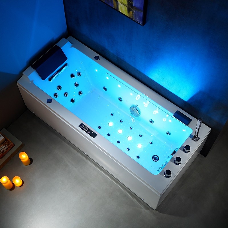 Baignoire balneo Lord Solo BLANC 1 place ARCHIPEL® 170x75 - DROITE