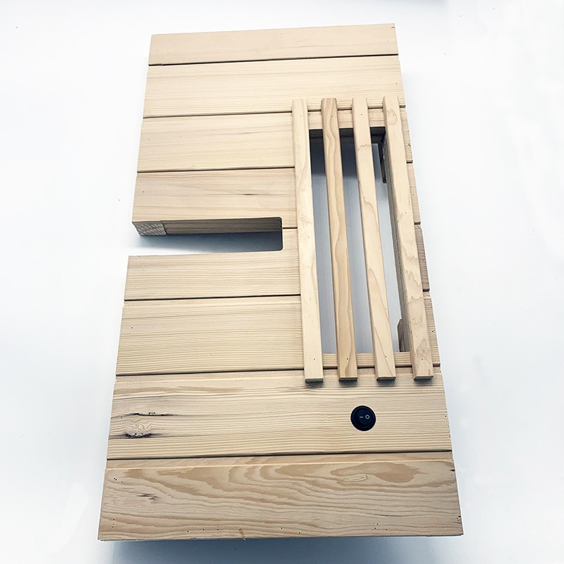 Contre banc bois avec interrupteur - Modèle Boreal Jazz V2 Non Massant