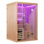 Sauna finlandais Nordica® Vapeur V23-S (1 à 2 places) - 130 x 120 x H.200