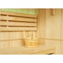 Sauna d'angle finlandais Nordica® Vapeur V34 (3-4 places) - 150 x 150 x H.200