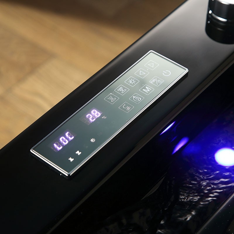 Baignoire balnéo VICTORIA BLACK 2 places 192x142 - GAUCHE - Panneau de commande