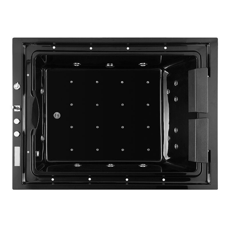 Baignoire balnéo VICTORIA BLACK 2 places 192x142 - DROITE - vue du dessus