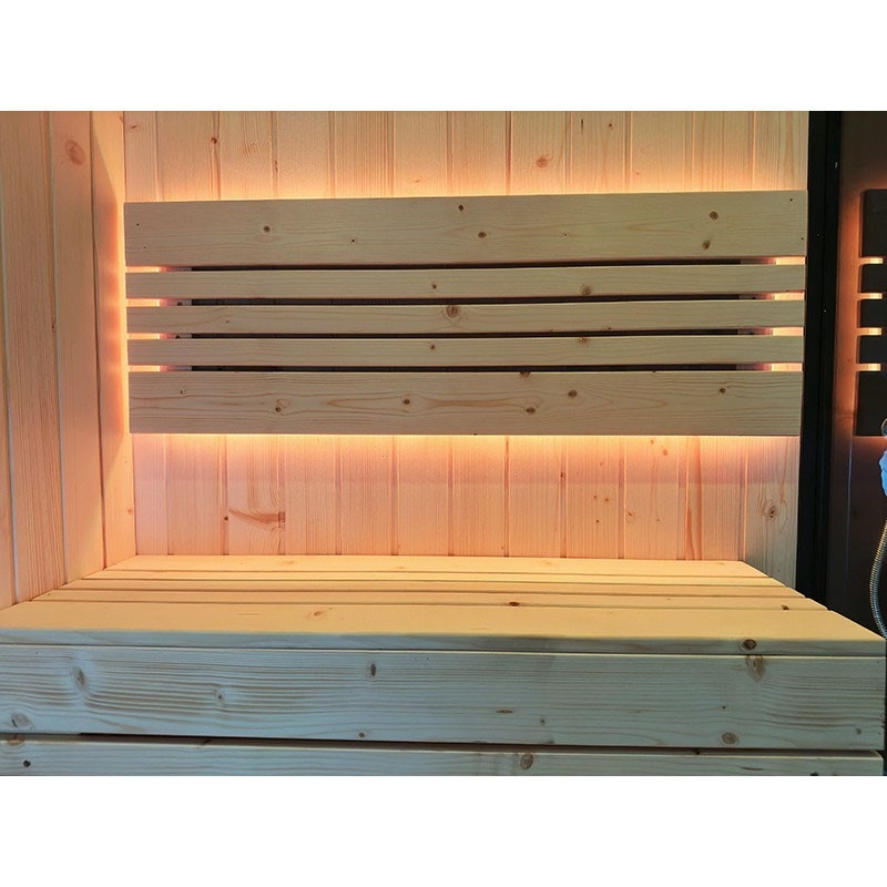 Combi Sauna Douche Hammam Boreal® SH220-G-Black Edition - gauche