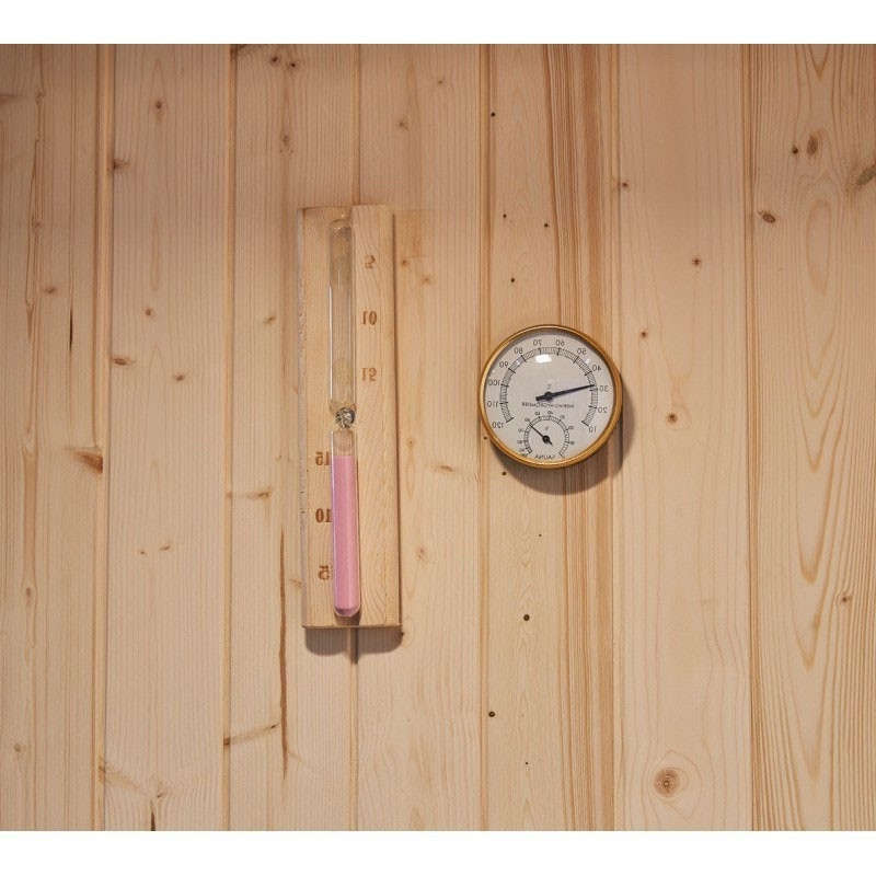 Combi Sauna Douche Hammam Boreal® SH220-G-Black Edition - gauche