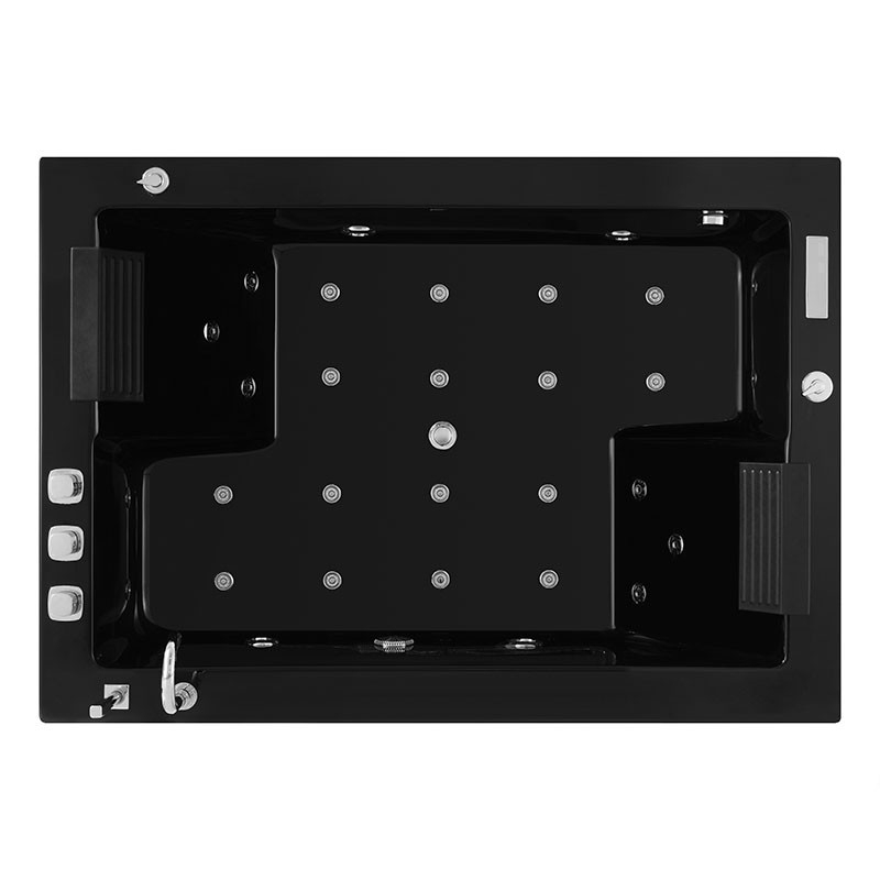 Baignoire Balneo Zeland® NIAGARA Duo BLACK 180x126