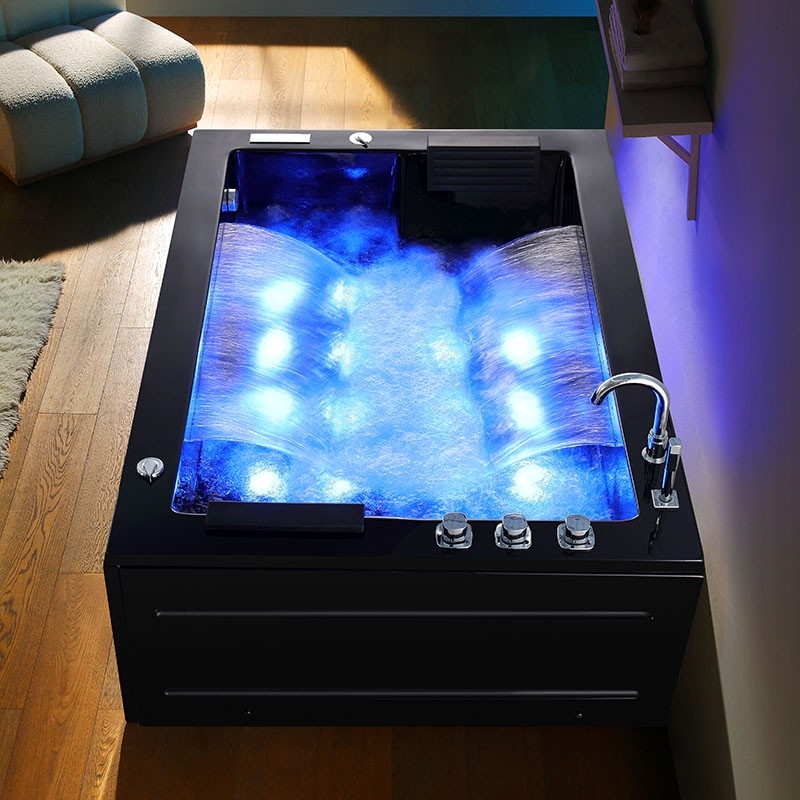 Baignoire Balneo Zeland® NIAGARA Duo BLACK 180x126