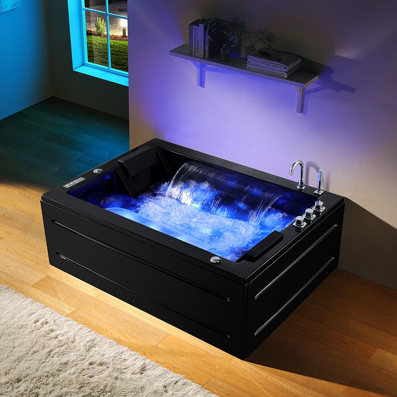 Baignoire Balneo Zeland® NIAGARA Duo BLACK 180x126