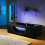 Baignoire balneo RIVIERA BLACK 1 place ARCHIPEL® 180x90