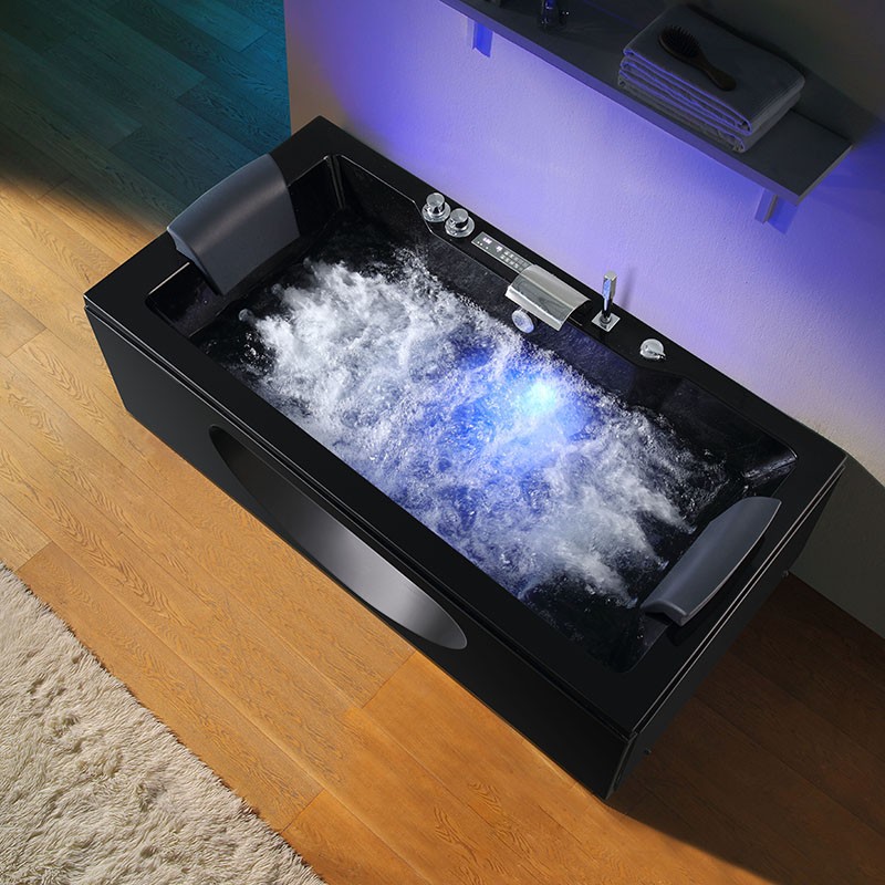 Baignoire balneo Riviera CONCEPT BLACK ARCHIPEL® 180x90