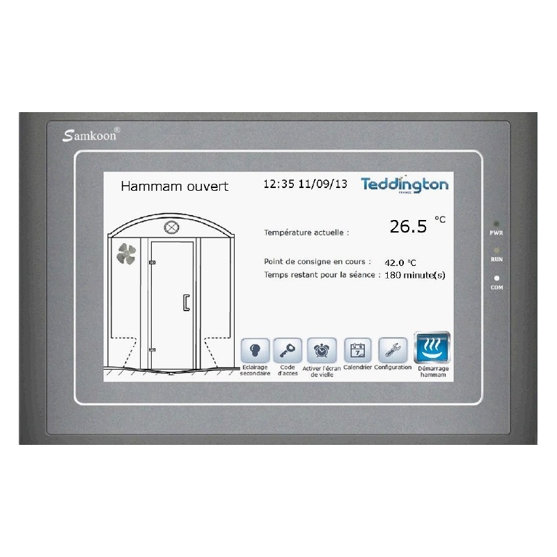 Console digitale Wellness SKW22 pour hammam LEH