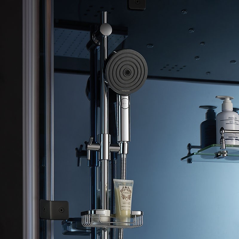 Cabine douche hammam 2 places XDUAL 140 MIROIR BLEU Archipel® - 140x90 cm