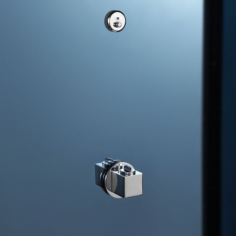 Cabine douche hammam 2 places XDUAL 140 MIROIR BLEU Archipel® - 140x90 cm