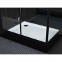 Modèle d'exposition : Cabine douche Hammam DUO Archipel® Pro 145D BLACK (145x95cm) - 2 places