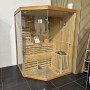 Modèle d'exposition : Sauna d'angle finlandais Nordica® Vapeur V34 (3-4 places) - 150 x 150 x H.200