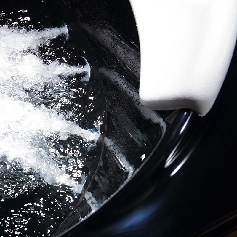 Baignoire balnéo MARINA BLACK 2 places ARCHIPEL® 181x151 - DROITE