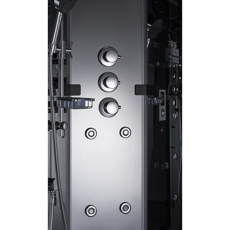 Cabine douche hammam 2 places XDUAL 140 MIRROR Archipel® - 140x90 cm