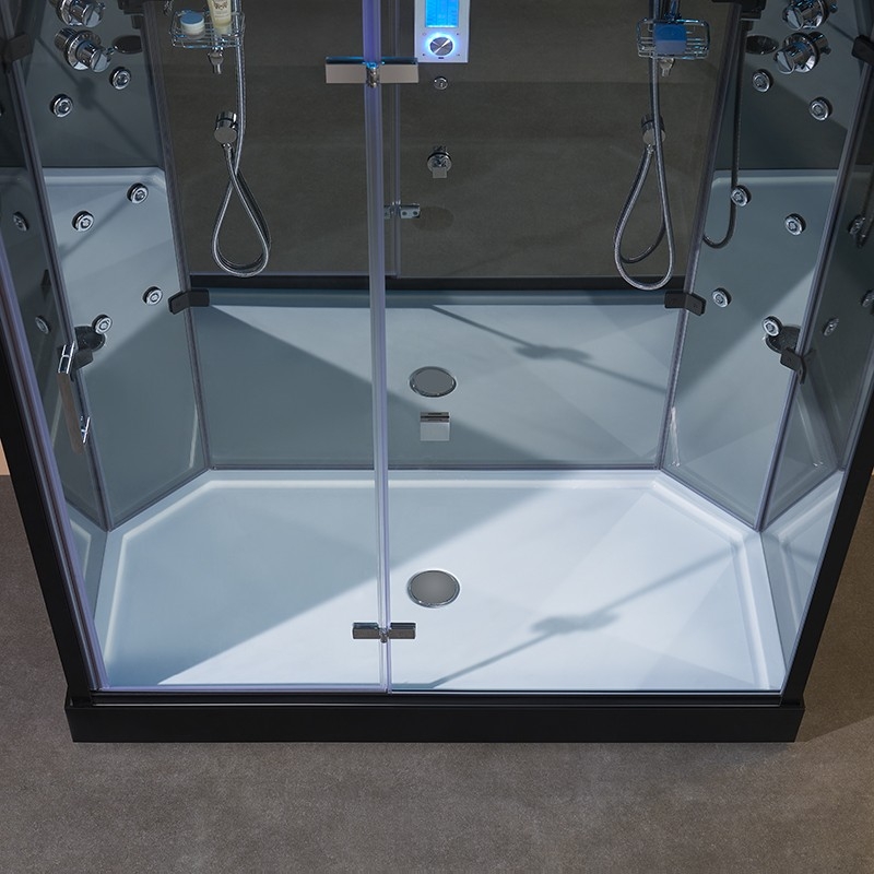 Cabine douche hammam 2 places XDUAL 160 MIRROR Archipel® - 160x90 cm