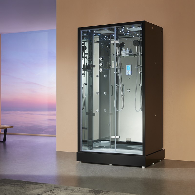 Cabine douche hammam 2 places XDUAL 120 MIRROR Archipel® - 120x80 cm