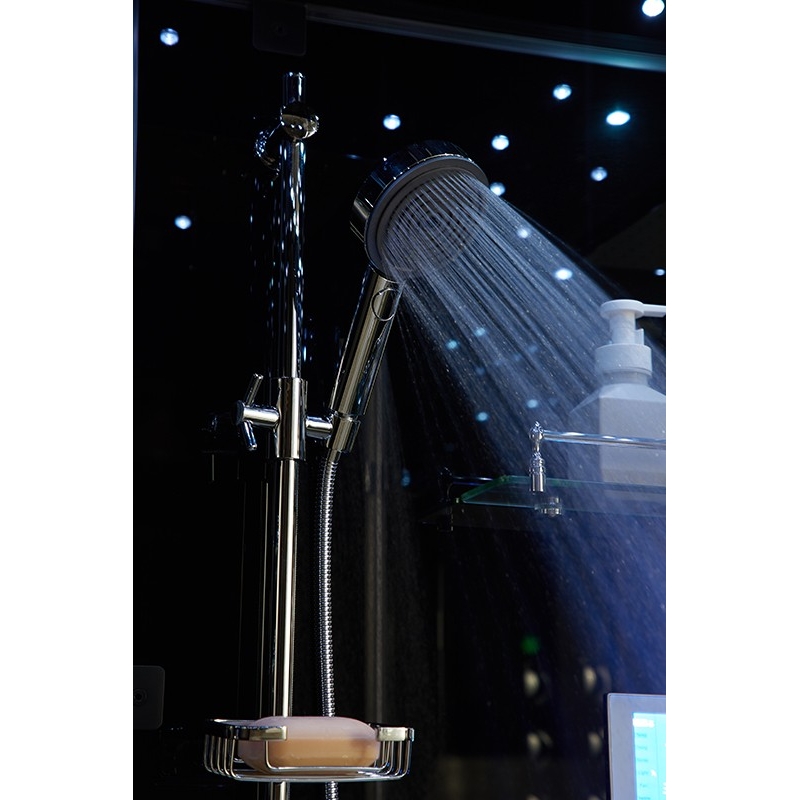 Cabine douche hammam 2 places XDUAL 160 BLACK Archipel® - 160x90 cm