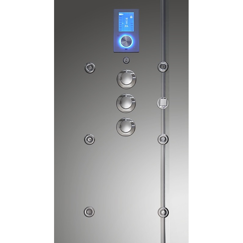 Douche hammam X-ONE 100 MIRROR - 100x90 cm