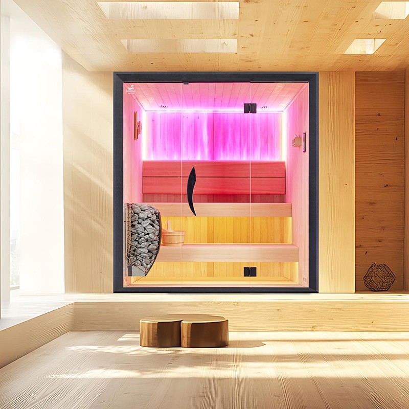 Sauna traditionnel Boreal® CELEST 180 - 4 places - 180*180*210 cm