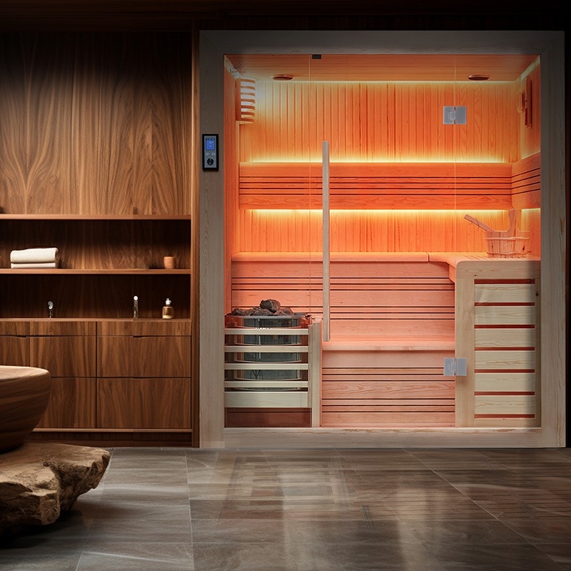 Sauna traditionnel à vapeur Boreal Evasion Baltik - 200x170x210 cm