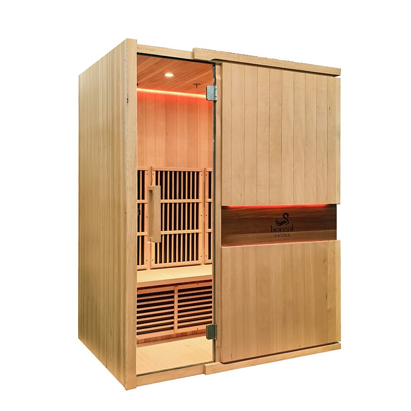 Sauna infrarouge BOREAL® CARBONE IR3 - 3 PLACES 150x120
