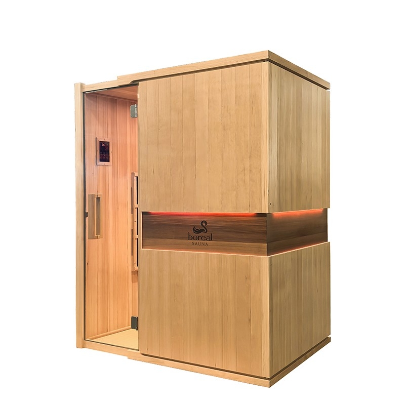 Sauna infrarouge BOREAL® CARBONE IR3 - 3 PLACES 150x120