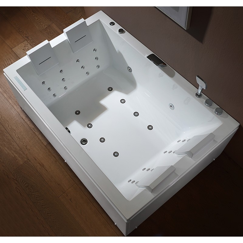 Baignoire balneo EDEN DUO180 1 à 2 places ARCHIPEL® 180x120