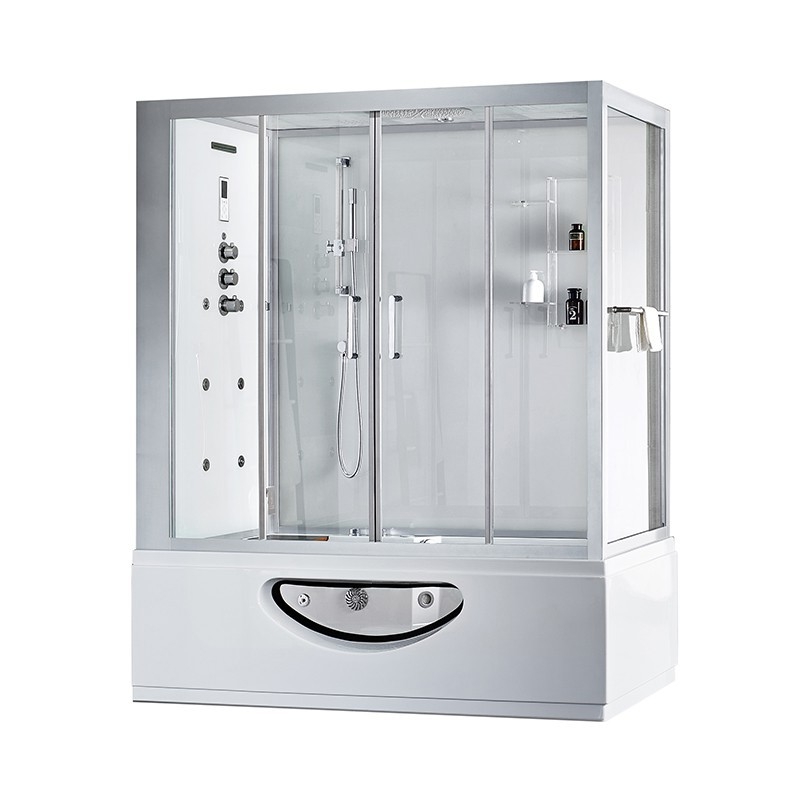 Combi Balneo douche Hammam CBH PUR WHITE Archipel® 179x97 - GAUCHE