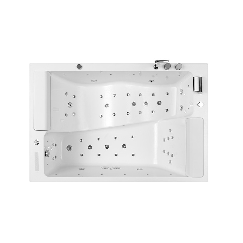 Baignoire balneo BIANCA DUO 180 2 places ARCHIPEL® 180x120