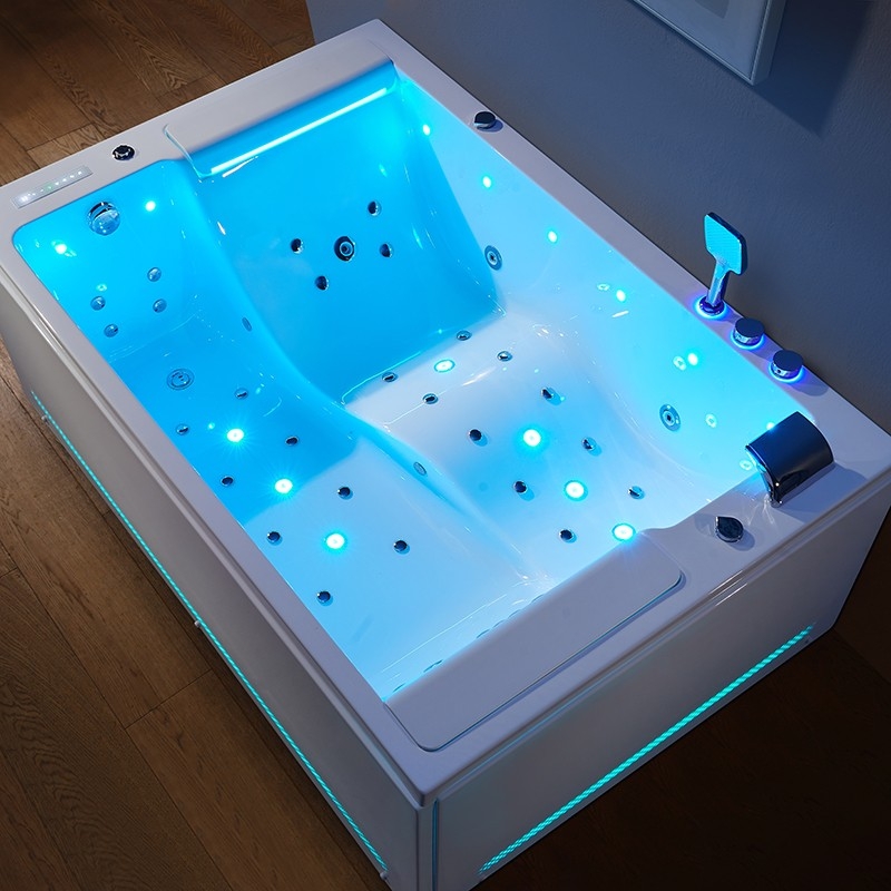 Baignoire balneo BIANCA DUO 180 2 places ARCHIPEL® 180x120