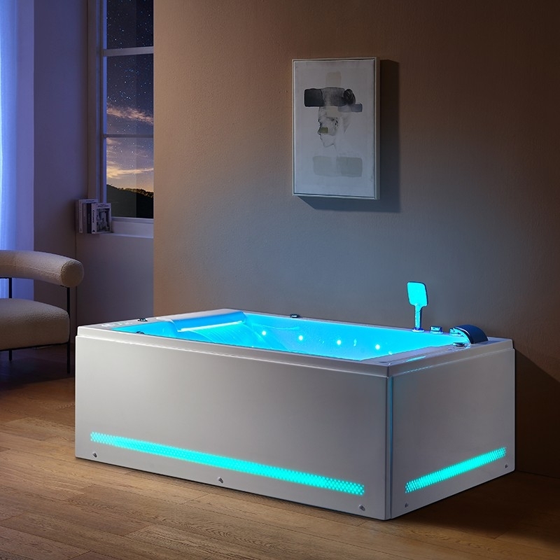 Baignoire balneo BIANCA DUO 180 2 places ARCHIPEL® 180x120