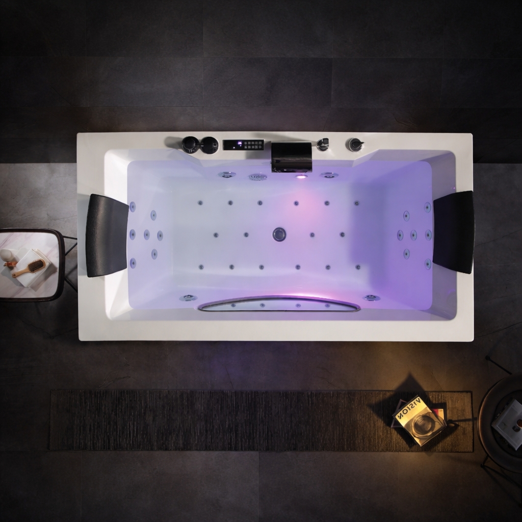 Baignoire balneo RIVIERA CONCEPT 1 place ARCHIPEL® 180x90