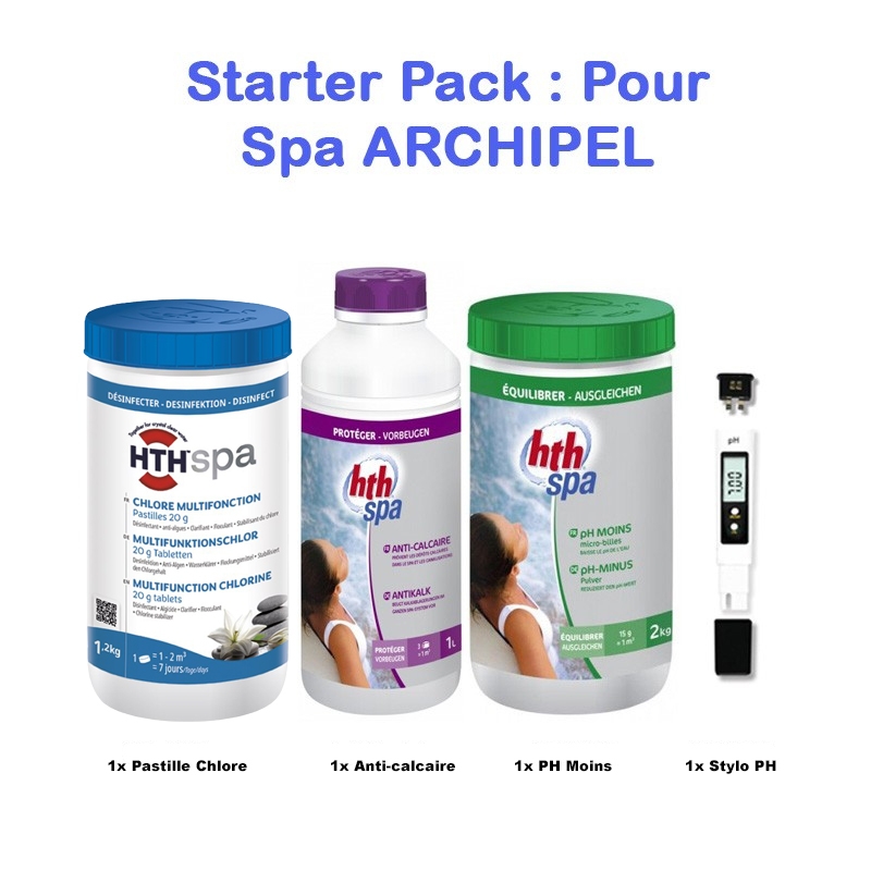 STARTER PACK : Pour spa ARCHIPEL®