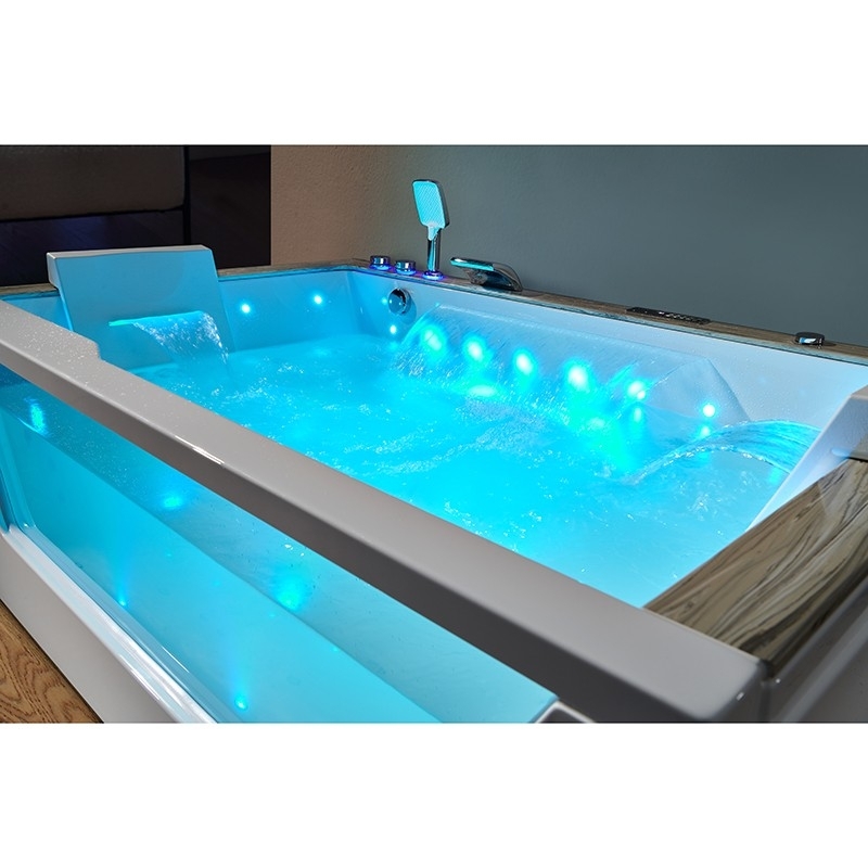 Baignoire balneo AQUAVISTA DUO 2 à 4 places ARCHIPEL® 180x120