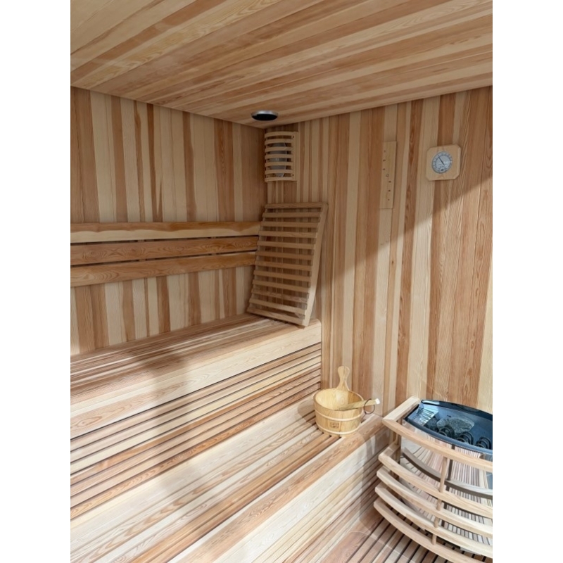 Sauna d'angle Boreal® Evasion Baltik 5 places - 180x180x210 cm