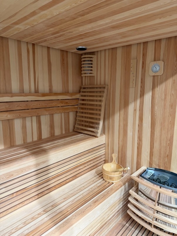 Sauna d'angle Boreal® Evasion Baltik 5 places - 180x180x210 cm