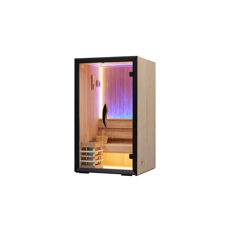 Sauna traditionnel Boreal® CELEST 120 - 1 à 2 places - 120x120x190 cm